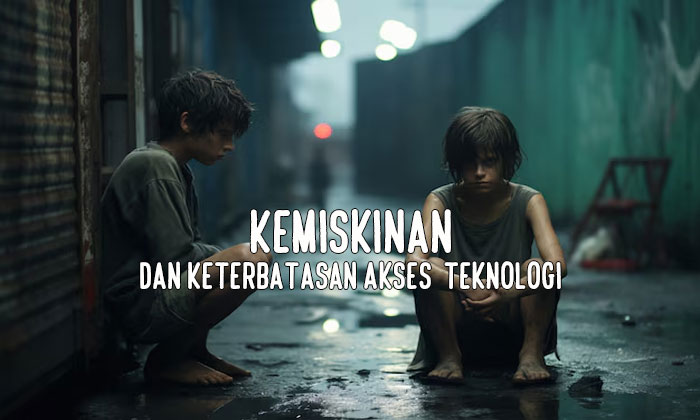 kemiskinan dan keterbatasan akses ke teknologi