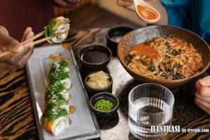 mencicipi kuliner korea di restoran lokal